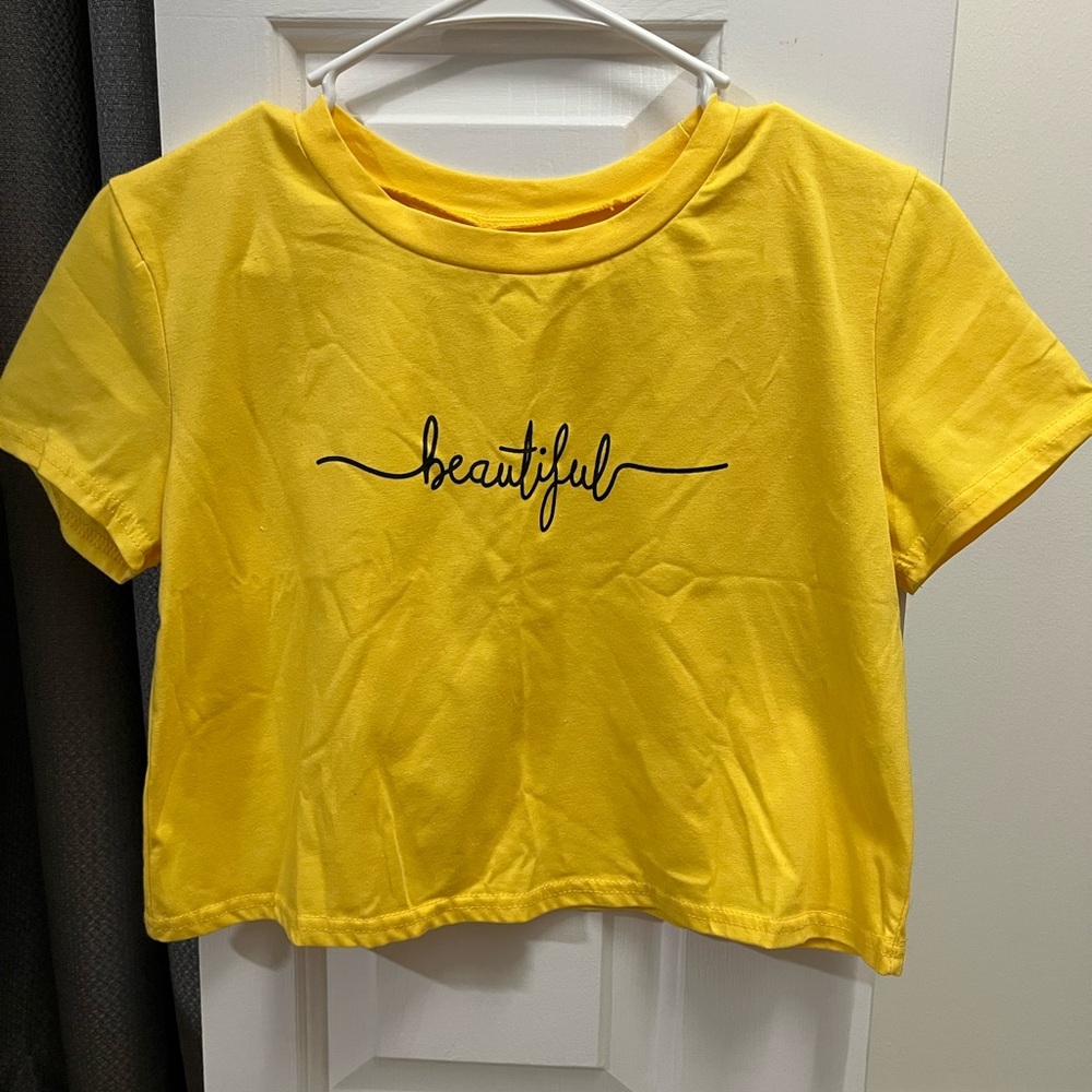 Beautiful Yellow Crop Top